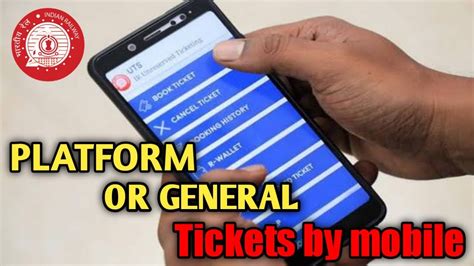 platform and general tickets online by mobile unreserved tickets by mobile indian railway 2020