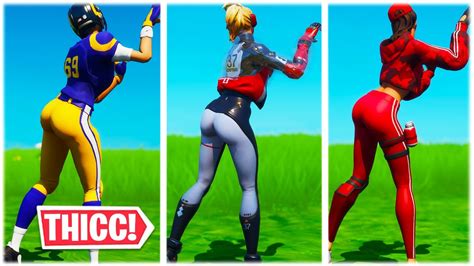 Top 100 Thicc Fortnite Skins Showcasing Their Big 🍑 Doing The Claws
