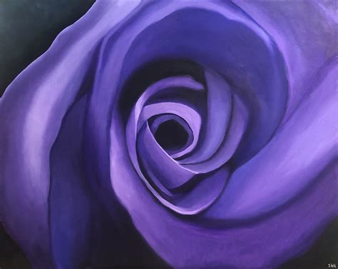 Purple Rose Stacy Holmstedt Art