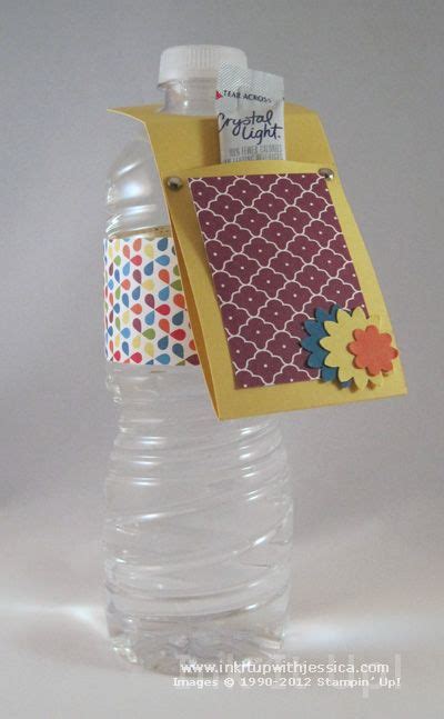 Decorate Water Bottles With Scrapbook Paper Water Bottle Crafts