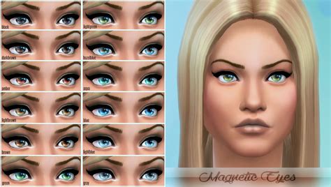 My Sims 4 Blog Magnetic Eyes Defaultcustom By Shady