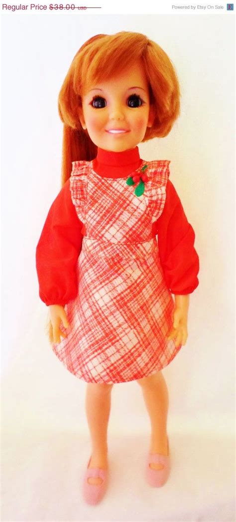 Vintage 1969 Ideal Chrissy Doll Wearing 1973 Chrissy Dress Red Etsy