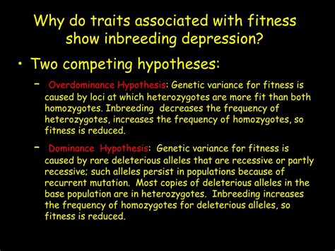 Ppt Lecture 6 Inbreeding And Heterosis Powerpoint