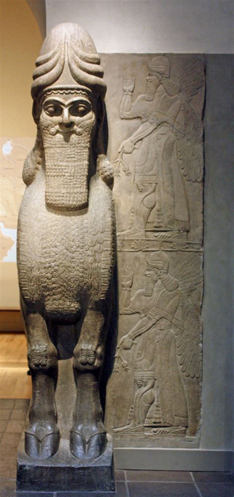 Human Headed Winged Bull And Winged Lion Lamassu Flickr
