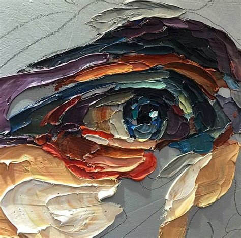 Impasto Thick Paint Visible Brushstrokes Eye Painting Art Inspiration