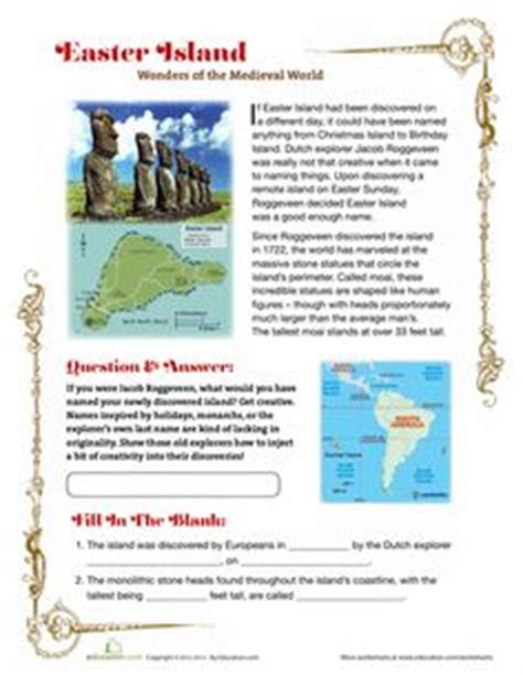 The isolated rapa nui developed a distinct architectural and artistic culture that weathered the centuries. 10 Best Geography images | Geography, Worksheets, Education