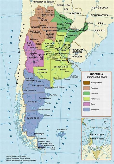 These Are The Regions Inside Argentina Argentina Map Map Argentina