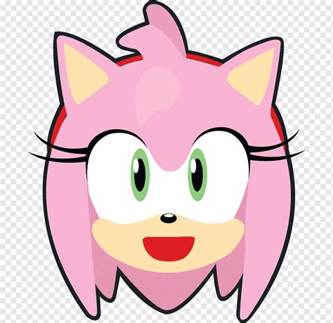 Amy Rose Knuckles The Echidna Character Eye Xman Face Computer Head Png PNGWing