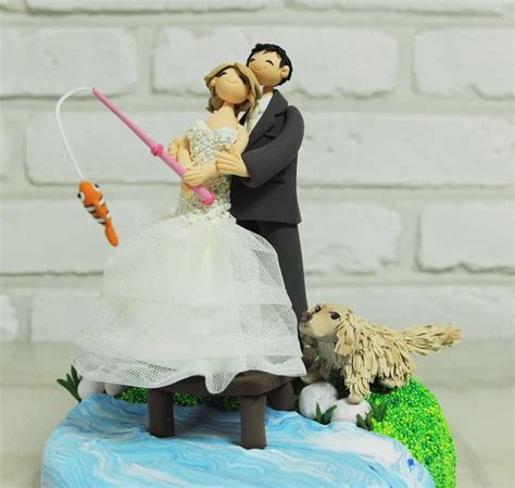 Fishing Cake Topper For Wedding Emmaline Bride