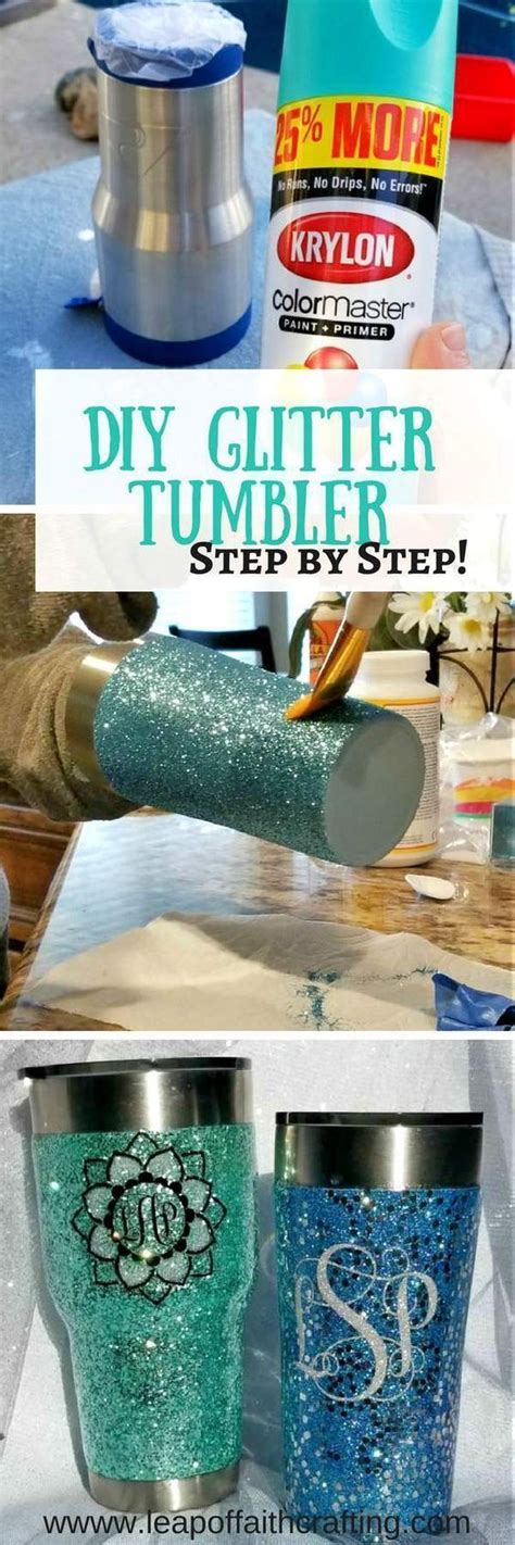 Learn How To Apply Epoxy To A Glitter Tumbler Make Your Own Diy