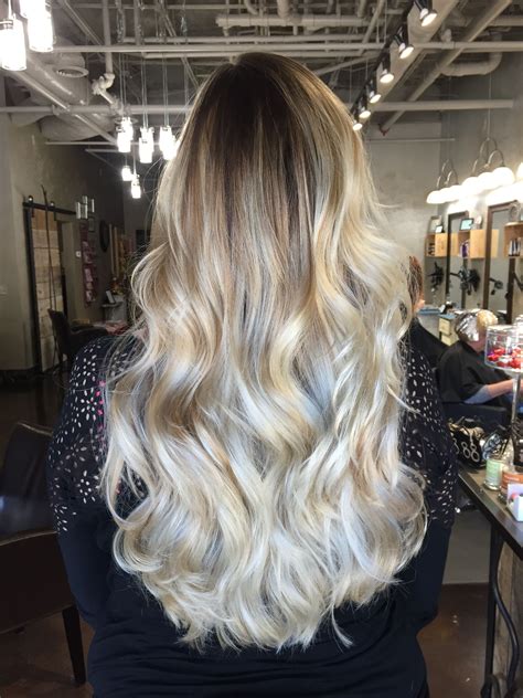 Ombre Balayage Blonde Hair Fashion Style