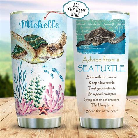 Advice From Sea Turtle Personalized Tumbler TeeUni