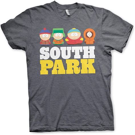 South Park Officially Licensed South Park Mens T Shirt Dark Heather