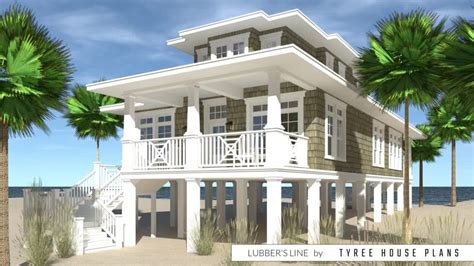 4 Bedroom Beach House Plan Tyree House Plans