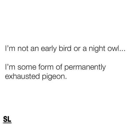 Im Not An Early Bird Or A Night Owl Im Some Sort Of Permanently