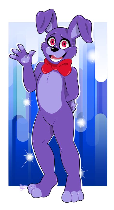 Cartoon Bonnie Is Here Yes Its Been A Long Time Since I Did Not Draw Any More FNaF In The
