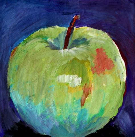Still Life Painting Painting Fruit Apple Small Paintings