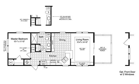 Floor Plan The Sunset Cottage I 16401b Mobile Home Floor Plans