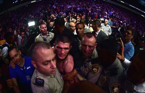 McGregor vs Khabib culminó en una batalla campal por UFC 299