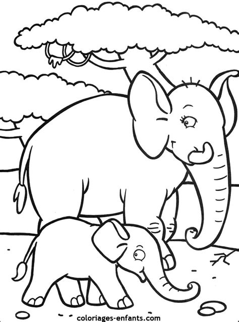 Sélection De Coloriage éléphant à Imprimer Sur Page 1