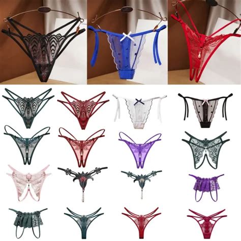 Women Sexy Lingerie Crotchless Panties G String Briefs Thongs Knickers Underwear 3 69 Picclick