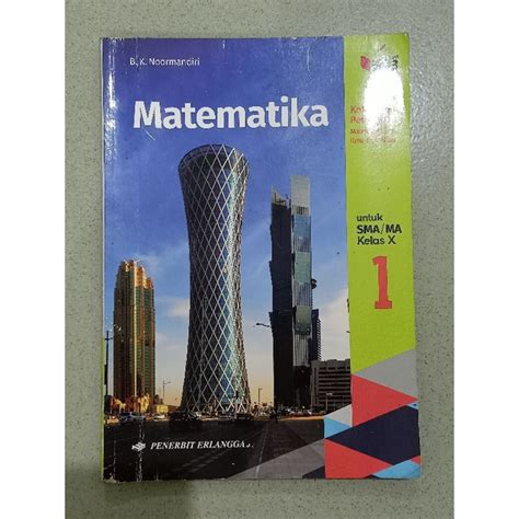 Jual Buku Matematika Kelas 10x 1 Sma Erlangga Shopee Indonesia