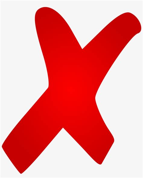 X Cross Png Red X Mark Png Image Transparent Png Free Download On