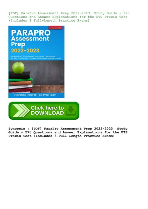 [PDF] ParaPro Assessment Prep 2022-2023 Study Guide + 270 Questions and