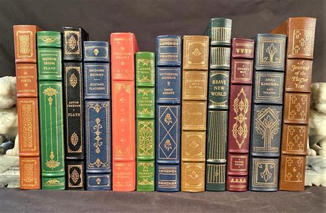 Lot Leather Bound Book Set 12 Volumes