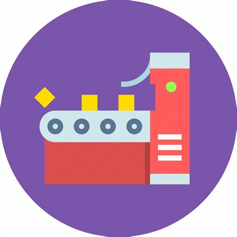 Conveyor Factory Manufacturing Icon Download On Iconfinder