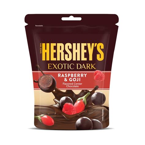 Hersheys Exotic Dark Chocolate Raspberry And Goji 100g Pack Of 3