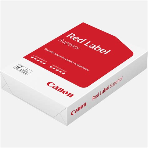 Papier A4 Canon Red Label Superior Fsc 80 Gm² 500 Feuilles