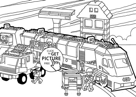 You can download and print this lego city coloring pages airplane airport,then color it with your kids or share with your friends. Lego train coloring page for kids, printable free. Lego ...