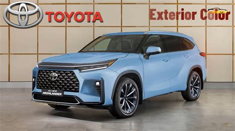 2024 Toyota Highlander Redesign Depicts All The Colorful Yet Digital