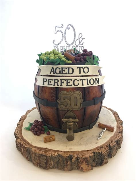 Wine Barrel 50th Birthday Cake 60th Birthday Cake For Men 50th