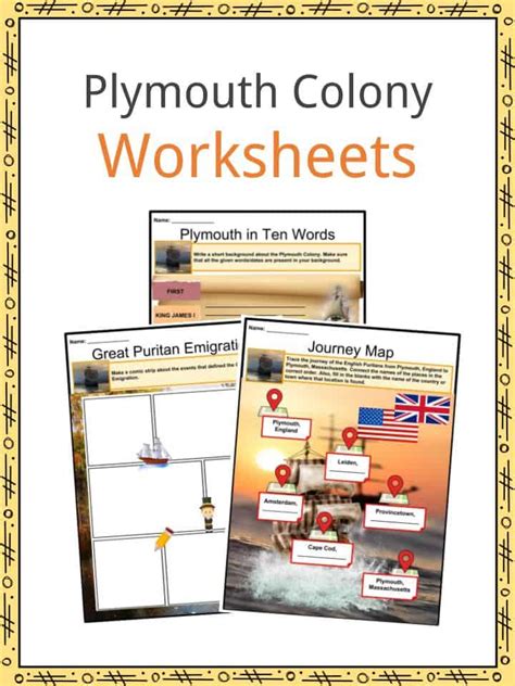 Plymouth Colony Facts Worksheets Settling Impact And History For Kids