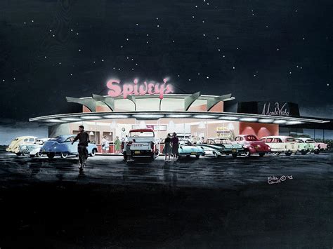 Spiveys Drive In Painting By Mike Carroll Fine Art America