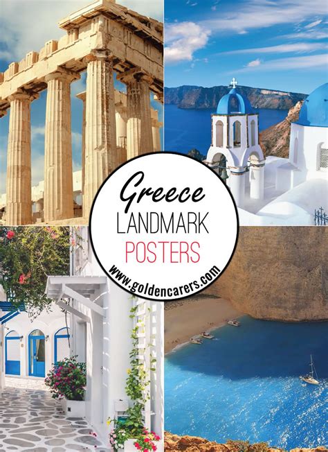 Greece Landmark Posters In 2020 Landmark Poster Greece