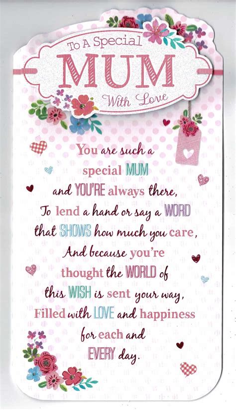 Free printable birthday cards for mum uk. Mum Birthday Card With Sentiment Verse | eBay