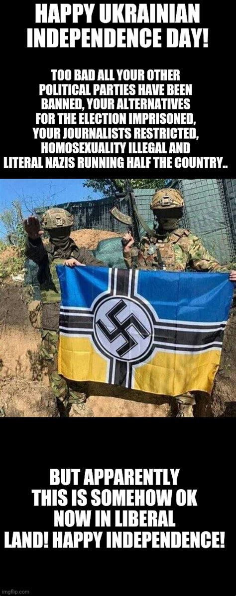 Azov Battalion NeoNazi Bad Guys With Flag Imgflip