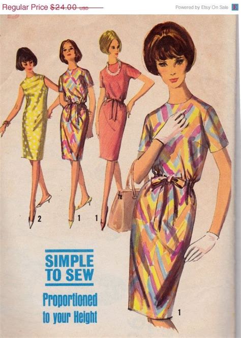 30 off vintage 1960 s women s sewing pattern by sutlerssundries vintage girls vintage chic
