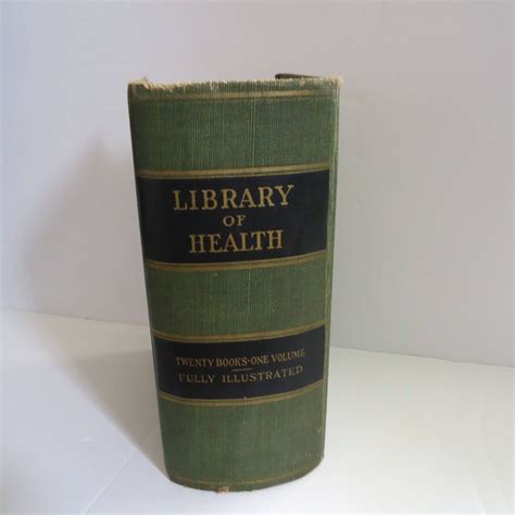 Vintage Illustrated Medical Book Library Of Health Rare Book Etsy