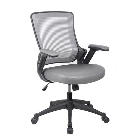 Techni Mobili Brown Mid Back Mesh Task Office Chair With Height