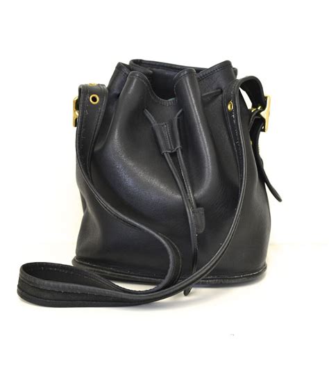 Coach Drawstring Bucket Bag In Black