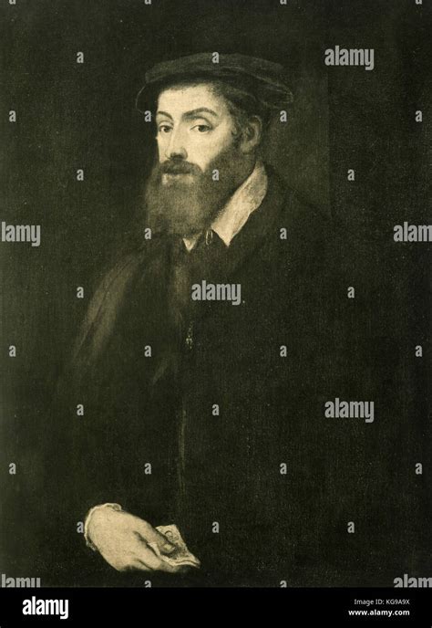 Portrait Of Charles V Painting By Titian Stock Photo Alamy