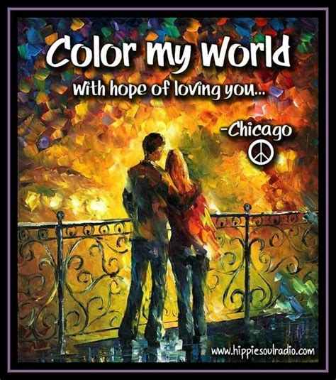 Color My World Chicago Chicago The Band Song Lyric Posters Lyric Poster