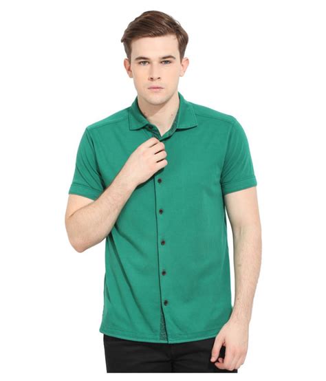 Smokestack Green Casuals Regular Fit Shirt Buy Smokestack Green