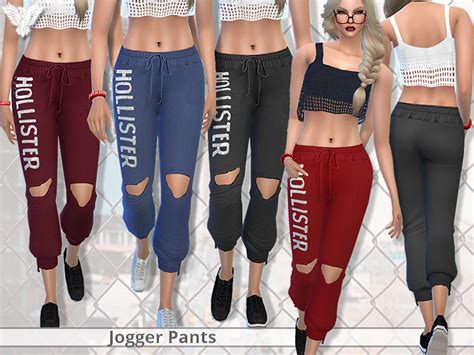 Sims 4 Ccs The Best Realistic Jogger Pants By Pinkzombiecupcake