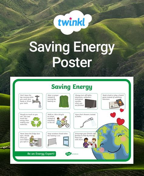 Saving Energy Poster Energy Poster Saving Energy Poster Energy