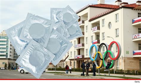 olympic village condoms for everyone officials distribute 100 000 rubbers